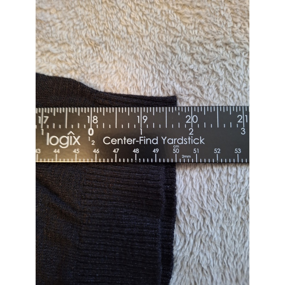 Torrid Slub Shrug 3/4 Sleeve Cropped Sweater Deep Black Size 3 New With Tags - Picture 5 of 5